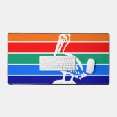 Desk Mat with flag of St. Petersburg デスクマット (キーボード&マウス)