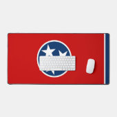 Desk Mat with flag of Tennessee, USA デスクマット (キーボード&マウス)