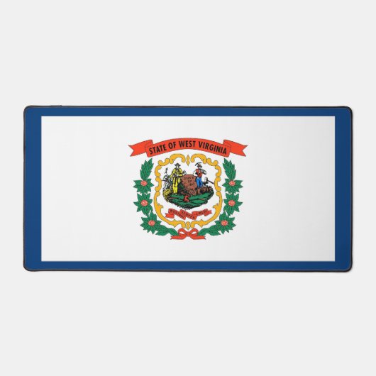Desk Mat with flag of West Virginia State デスクマット (正面)