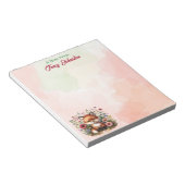 Desk of パーソナライズされた Waterカラーキツネから ノートパッド (アングル)