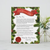 Desk of Santa Letter with Seal – 編集可能 (スタンド正面)