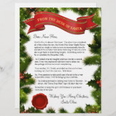 Desk of Santa Letter with Seal – 編集可能 (正面/裏面)