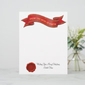 Desk of Santa Letter with Seal – 編集可能 (スタンド正面)