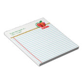 Desk of Worldの最高の先生 パーソナライズされた ノートパッド (アングル)