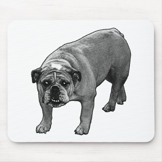 Desk Snow Dots マウスパッド (正面)