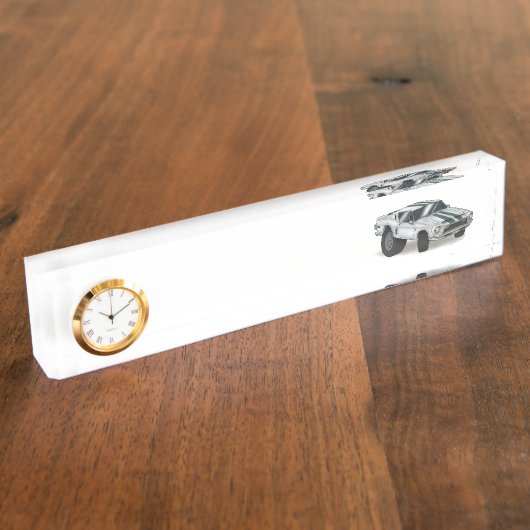 Deskplateパーソナライズな自動車整備士か自動体 デスクネームプレート (側面)