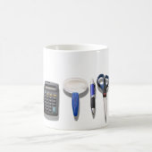 DeskSet050609Shadows コーヒーマグカップ (中央)