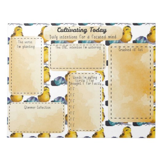 Desktop Journal - Daily Intention ノートパッド (正面)