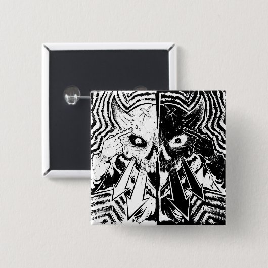 DesktopTelepathy 缶バッジ (正面&裏面)