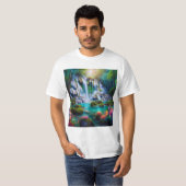 Deslumbrante Cascada en un Paraíso Natural Tシャツ (正面フル)