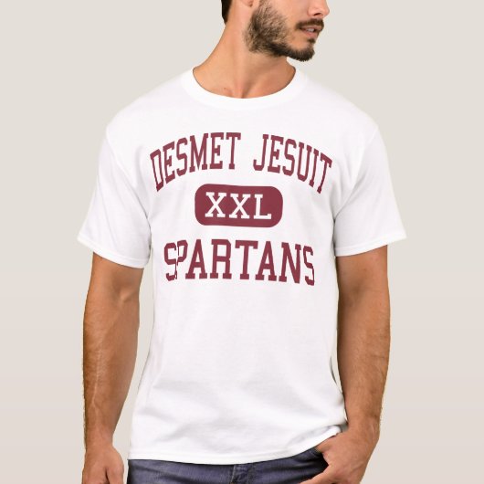 DeSmetのイエズス会士- Spartans -高セントルイス Tシャツ (正面)