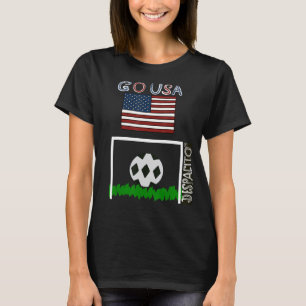Despacito Go USAフラッグサッカーボールサッカーグラフィック Tシャツ