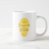 Despierta tu Brillo ✨ | Golden Sunrise Design ジャンボコーヒーマグカップ (右)