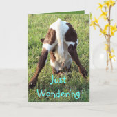 Dessaのベビーの子牛は大事な行事を2カスタマイズ カード (黄色い花)