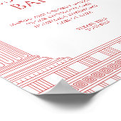 Dessert bar sign for goddess party ポスター (角)