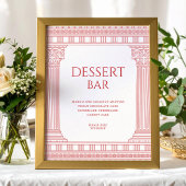 Dessert bar sign for goddess party ポスター
