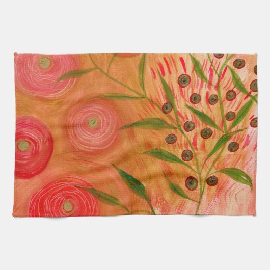 Dessert Rose tea towel キッチンタオル (横)