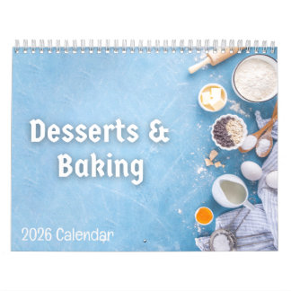 Desserts & Baking 2026 Calendar カレンダー