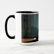 Dessin chien berger australien dans une rue