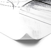 Dessin du portrait d'une femme ポスター (角)