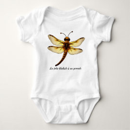Dessin d'une libellule ベビーボディスーツ