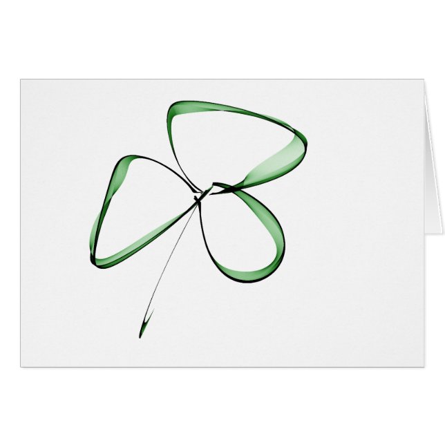 dessin mignon petit trèfle (正面横)