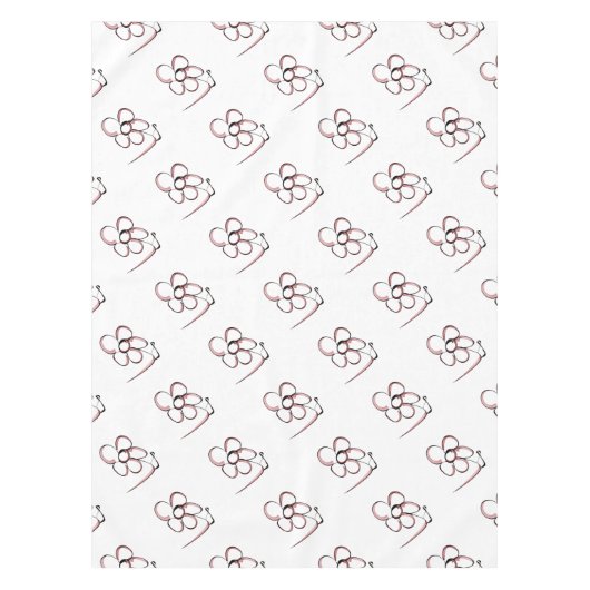 dessin mignon petite fleur テーブルクロス (正面)