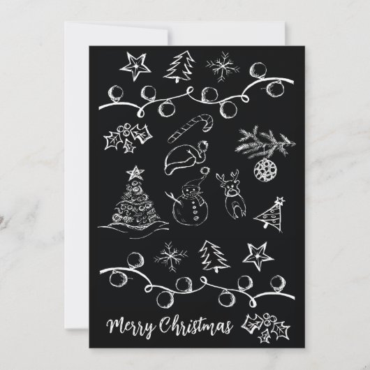 dessins motifs de Noël シーズンカード (正面)