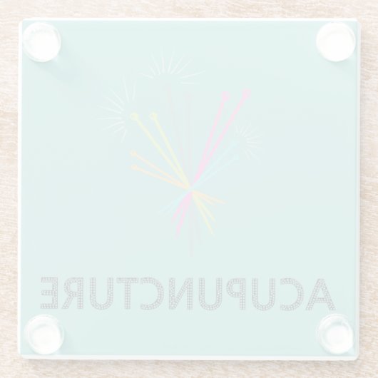 Dessous de verre Acupuncture ガラスコースター (裏面)