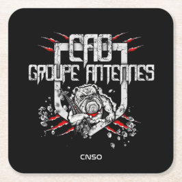 DESSOUS DE VERRE ANTENNES スクエアペーパーコースター