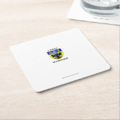 Dessous de verre - Blason de L'Aigle Normandie スクエアペーパーコースター (アングル)