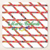  Dessous-de-verre carré en papier スクエアペーパーコースター (正面)