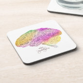 Dessous de verre cerveau psychologie コースター (左側)