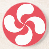 Dessous de verre Croix Basque "Lauburu" コースター (正面)