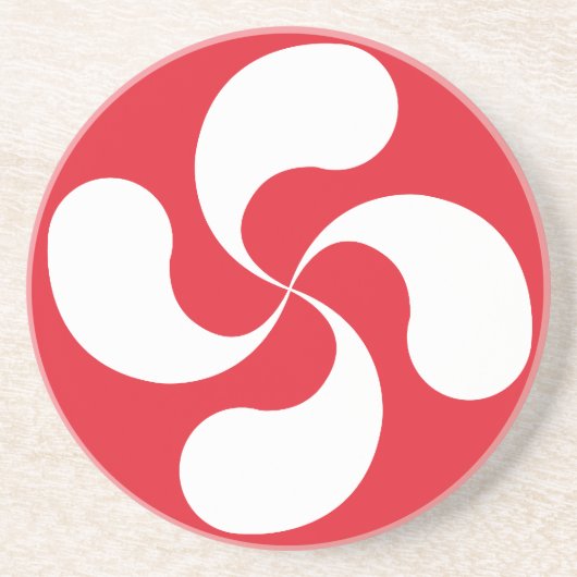 Dessous de verre Croix Basque "Lauburu" コースター (正面)