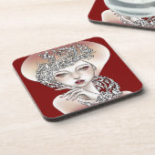 Dessous de verre Déesse du feu rouge コースター (左側)
