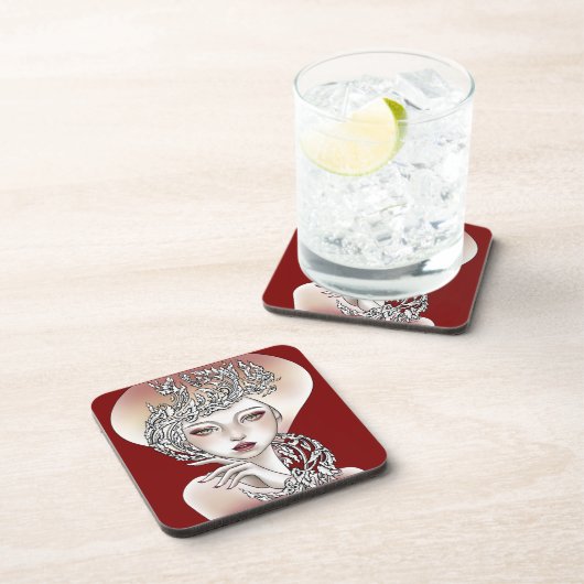 Dessous de verre Déesse du feu rouge コースター (右側)