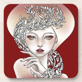 Dessous de verre Déesse du feu rouge コースター