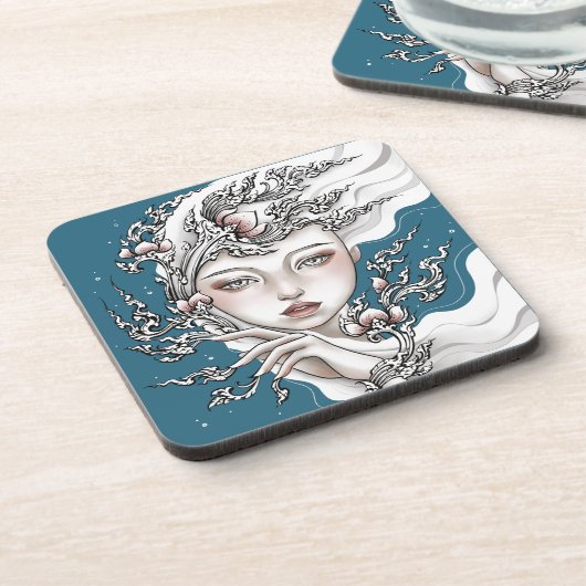 Dessous de verre Déesse du lotus bleu コースター (左側)