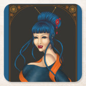 Dessous-de-verre en papier スクエアペーパーコースター (正面)