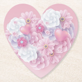 Dessous-de-verre en papier cœur ペーパーコースター