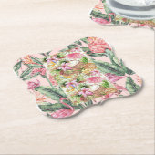 Dessous-de-verre en papier flowers ペーパーコースター (アングル)