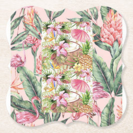 Dessous-de-verre en papier flowers ペーパーコースター