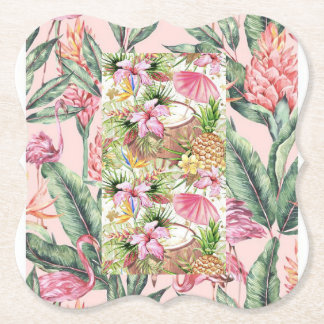 Dessous-de-verre en papier flowers ペーパーコースター