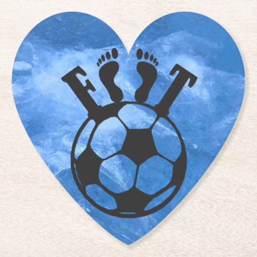 Dessous-de-verre en papier football ペーパーコースター (正面)