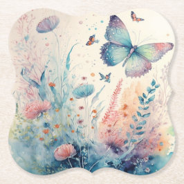 Dessous-de-verre en papier papillon ペーパーコースター