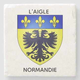 Dessous de verre en pierre - Blason de L'Aigle ストーンコースター
