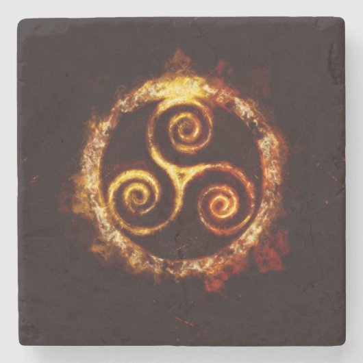 Dessous-de-verre En Pierre Triskel ストーンコースター (正面)