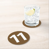 Dessous-de-verre Métro de Paris ligne 11 ラウンドペーパーコースター (インサイチュ)