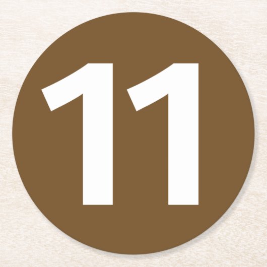 Dessous-de-verre Métro de Paris ligne 11 ラウンドペーパーコースター (正面)